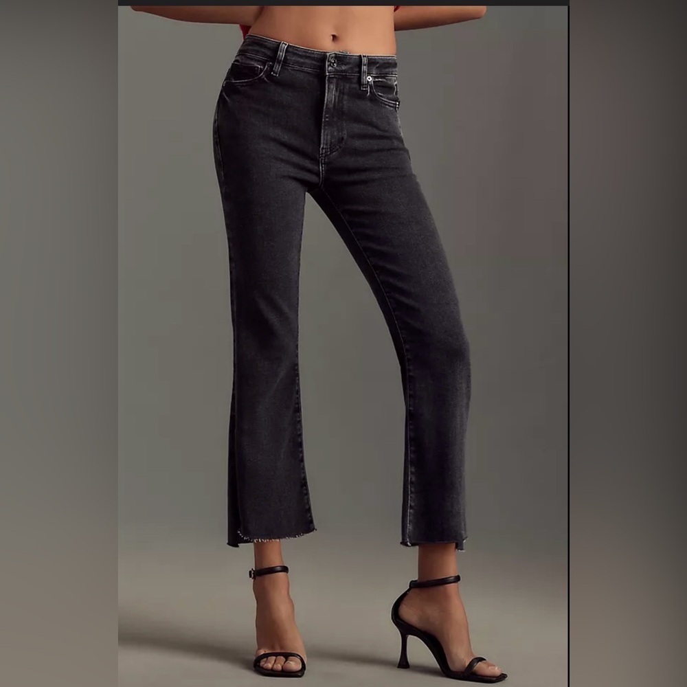 FRAME Le‎ Crop Mini Boot Jeans Dark Wash Raw Hem Women's Size 26